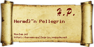 Hermán Pellegrin névjegykártya